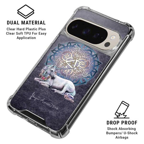 Celtic Unicorn by Brigid Ashwood Pixel 9/9 Pro Clear Case